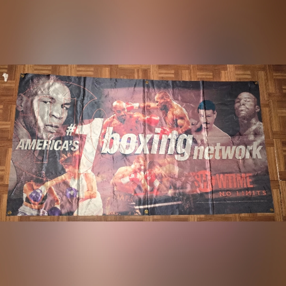 Ultra Rare Showtime Boxing Network  Banner feat. TYSON HOLYFIELD AND MORE